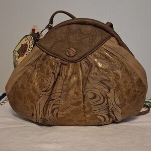 ✨ Vintage 1980s NWT Leather Shoulder Bag/Clutch — Carpet Bags of America ✨